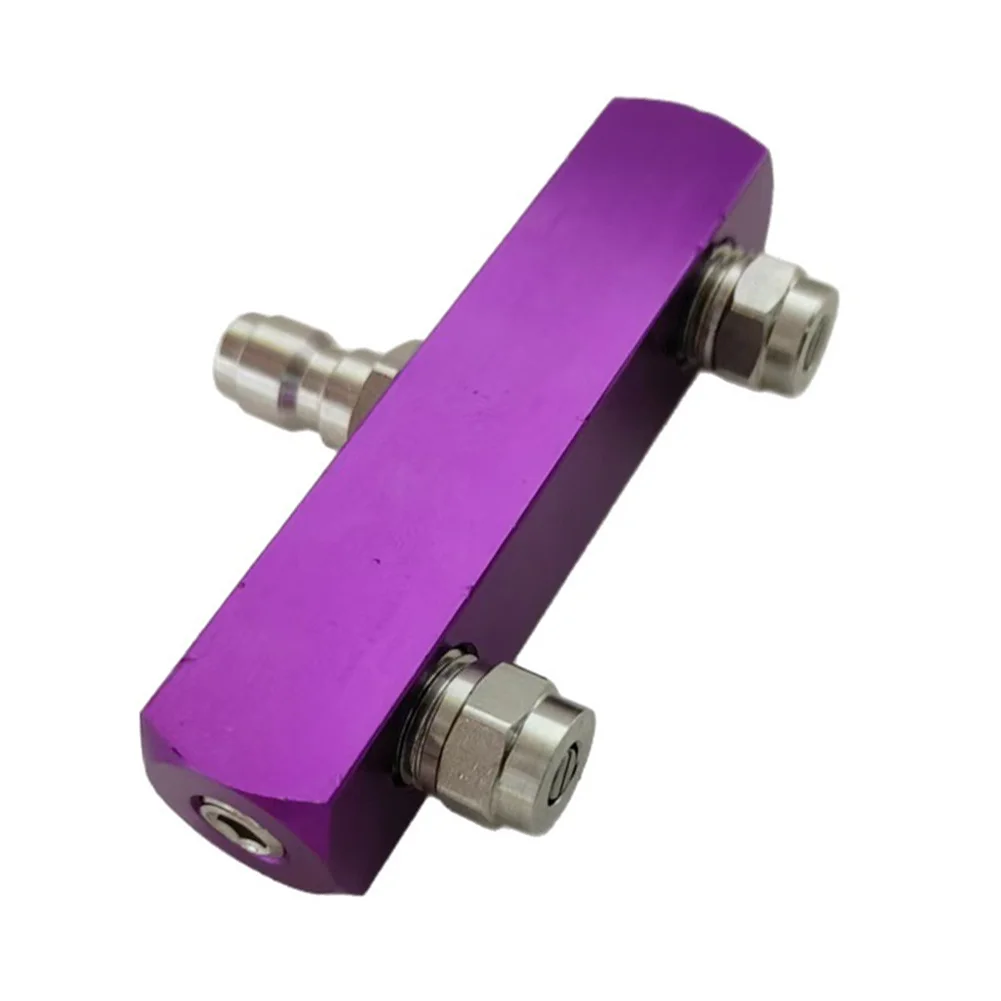1PC High Efficiency Vehicle Wash Nozzle Head Double Sprayed Modes Metal Body Pressure Washer Dual Nozzle Adapter Replacement