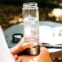 420ml Hydrogen-Rich Water Cup Electric Hydrogen Rich Water Generator Bottle Titanium Quality Filter Portable Antioxidant Lonizer