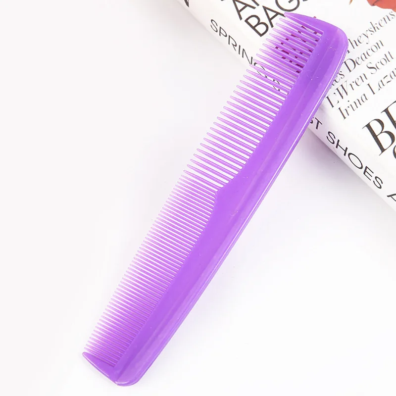 Mini Plastic Comb Small Hair Comb with Thick and Thin Teeth Portable Comb for Hotel Barber Accessories Women Hair Tools