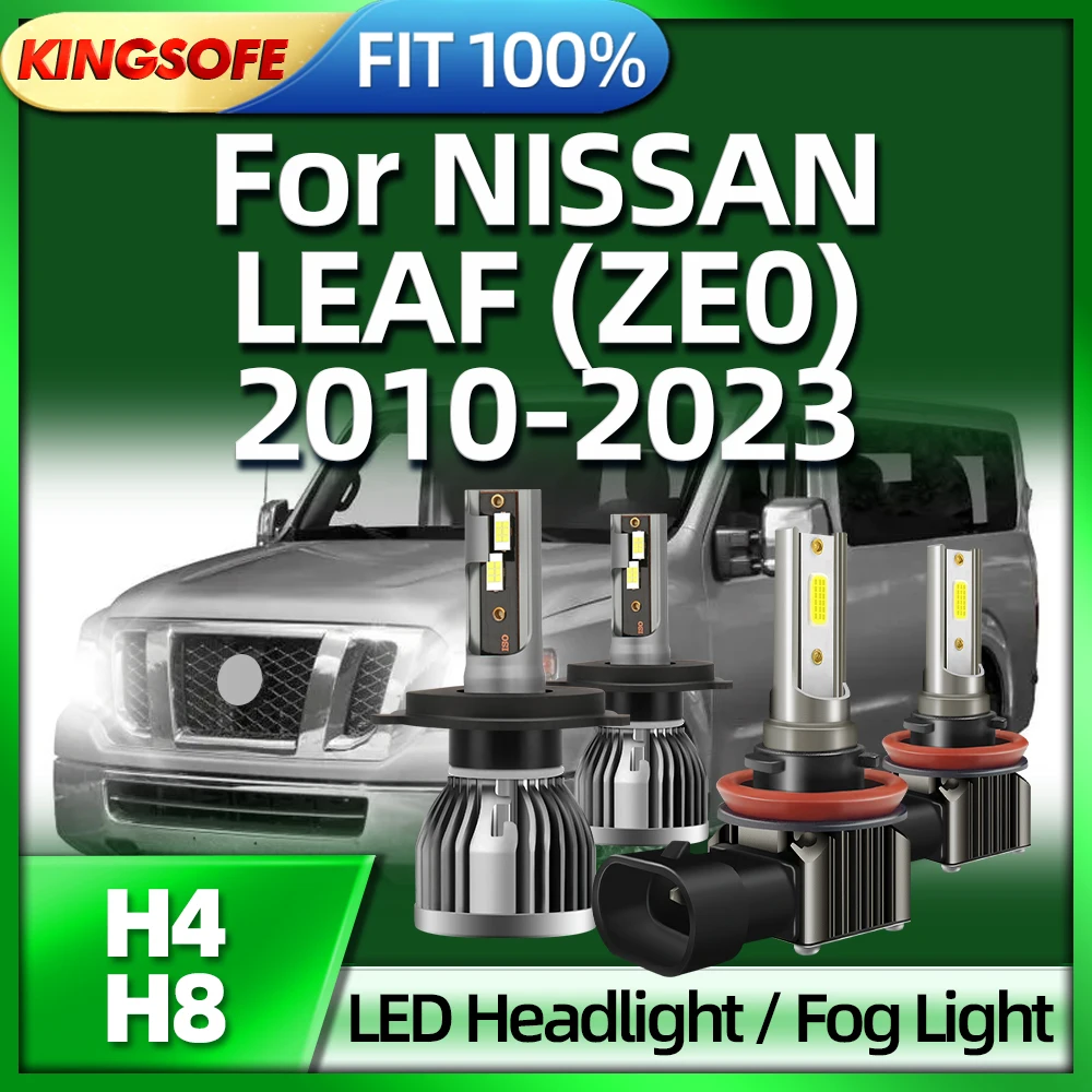 

KINGSOFE LED Light H4 Bright Bulbs H1 Lamp 26000LM For NISSAN LEAF (ZE0) 2010 2011 2012 2013 2014 2015 2016 2017 2018 2019-2023