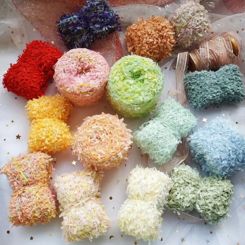 

Japanese Multicolored Hand-dyed Hand Knitting Wool Account Paper Butterfly Diy Yarn Hyunya Small Fragrant Bag Mixed Thread