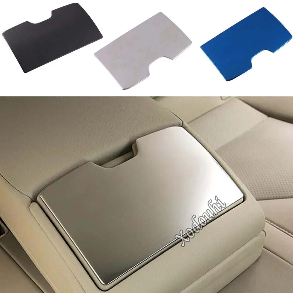 

Rear Seat Armrest Box Water Cup Cover For Toyota Camry XV70 2017 2018 2019 2020 2021 2022 Car Stickers Stainless Steel Interior