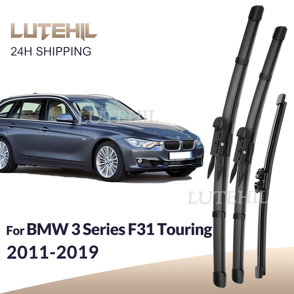 

For BMW 3 Series F31 Touring 2011-2019 2012 2013 Wiper Front&Rear Wiper Blades Windshield Windscreen Window Brushes 24"+19"+11"