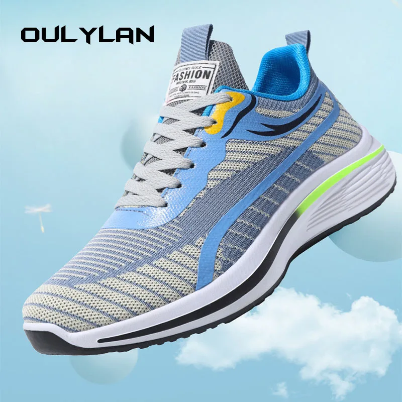 Sports shoes men's 2024 spring new mesh breathable running shoes, lace up thick soled casual trendy shoes