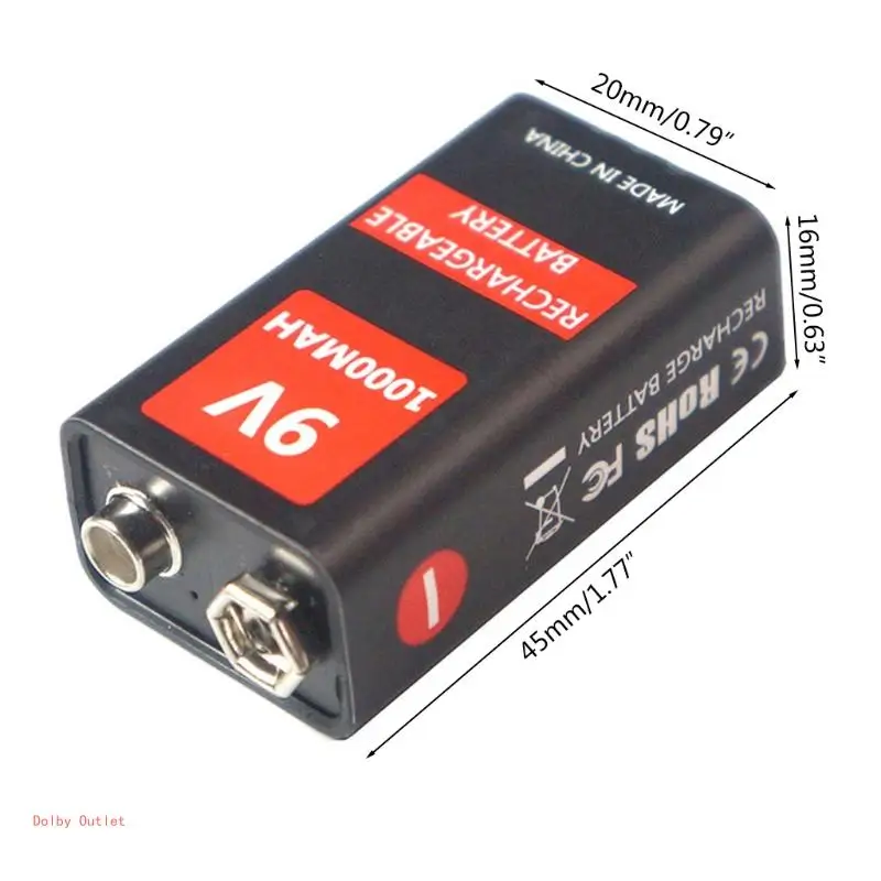 6f22 แบตเตอรี่ลิเธียม Li-Ion 9v สำหรับเฮลิคอปเตอร์ รุ่นไมโครโฟน, ของเล่น 1000mah