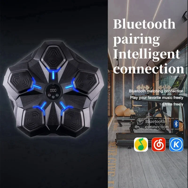 Smart Bluetooth Music Boxing Machine Decompress Combat Fitness Home Aldult Boxing Wall Target Sports Hanging Wall Boxing Board