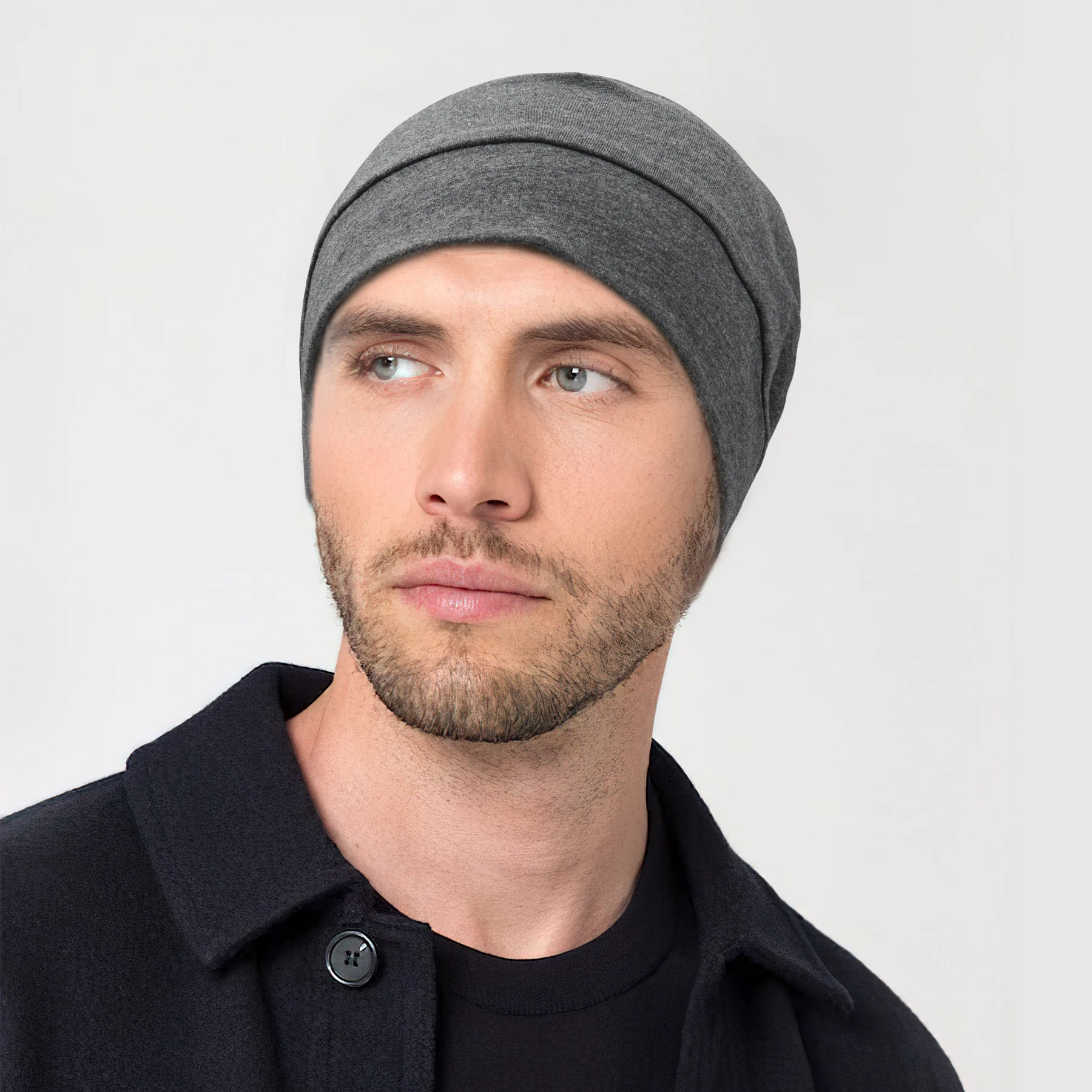 AliExpress NONE 3-Pack Unisex Skull Caps: Cotton or 75% Nylon/25% Spandex Beanies - Sweat-Wicking Lightweight for Running, Cycling, Sleep - Mult