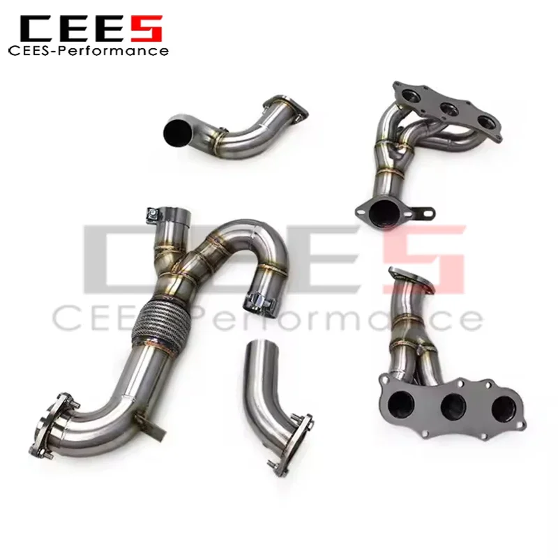 

CEes Выхлопной коллектор Автозапчасти Y Трубы для Lotus EMIRA 3.5 V6 2021-2022 Sport SS304 Система коллектора выхлопной трубы из нержавеющей стали