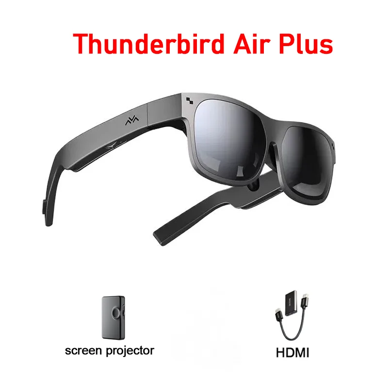 

RayNeo TCL Thunderbird Air Plus 3D XR Glasses Portable AR With 1080P OLED Dual Display Intelli- New AR glasses by TCL