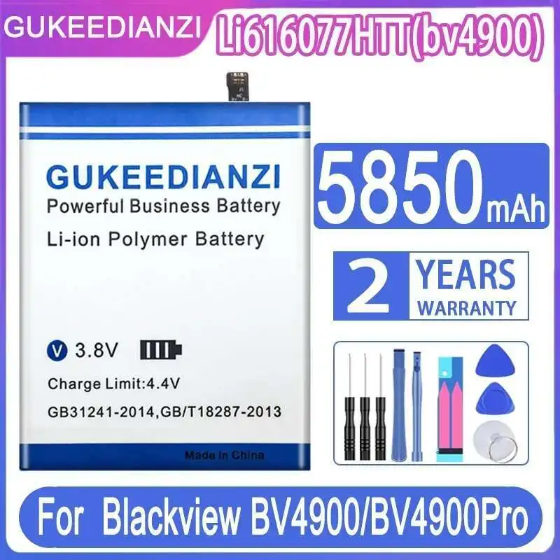 

Быстрая зарядка для Blackview BV4900 Bv4900pro Li616077 Brug Bv4900 Безопасный аккумулятор мобильного телефона 5850 мАч