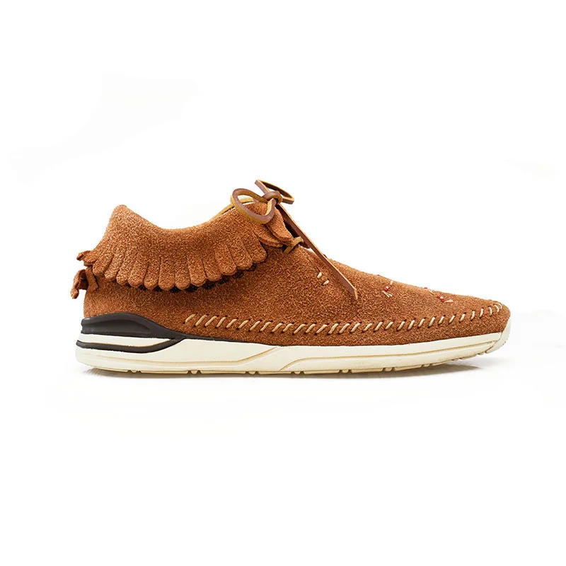 VISVIM Deodorant Suede Beaded Tassels Net Red Toe Shoes Casual Shoes