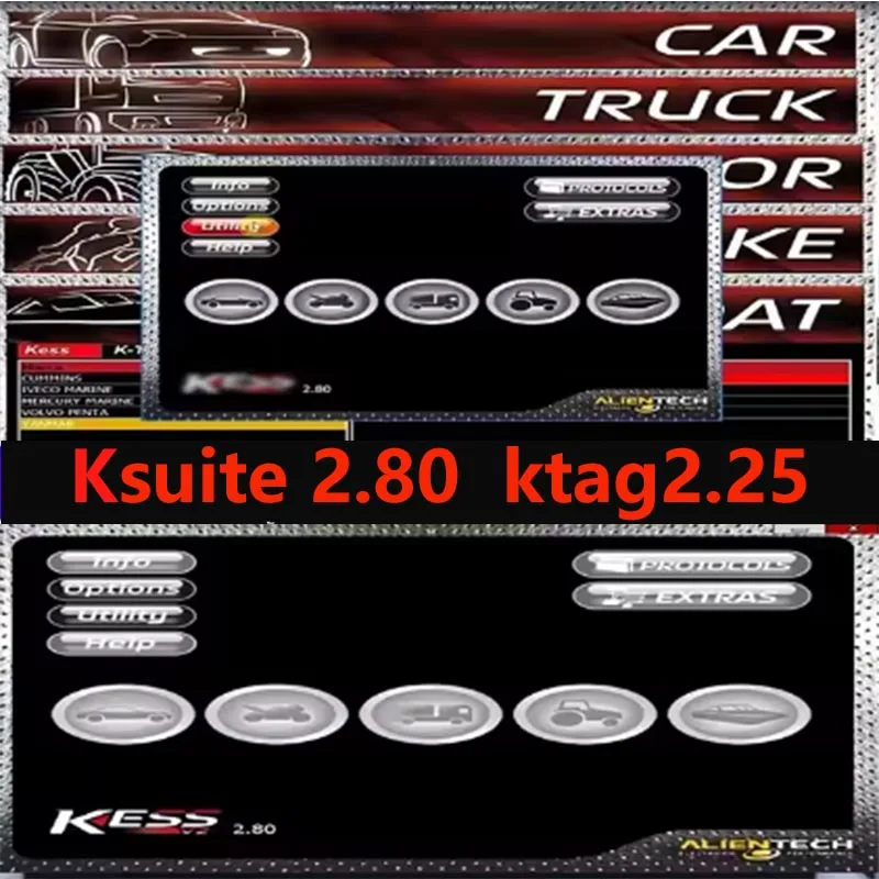 

Ksuite 2.8' ECU Auto Diagnostic Tool - Fixes RSA Error Compatible with KESS Software for Car Truck Bike Tractor Boat