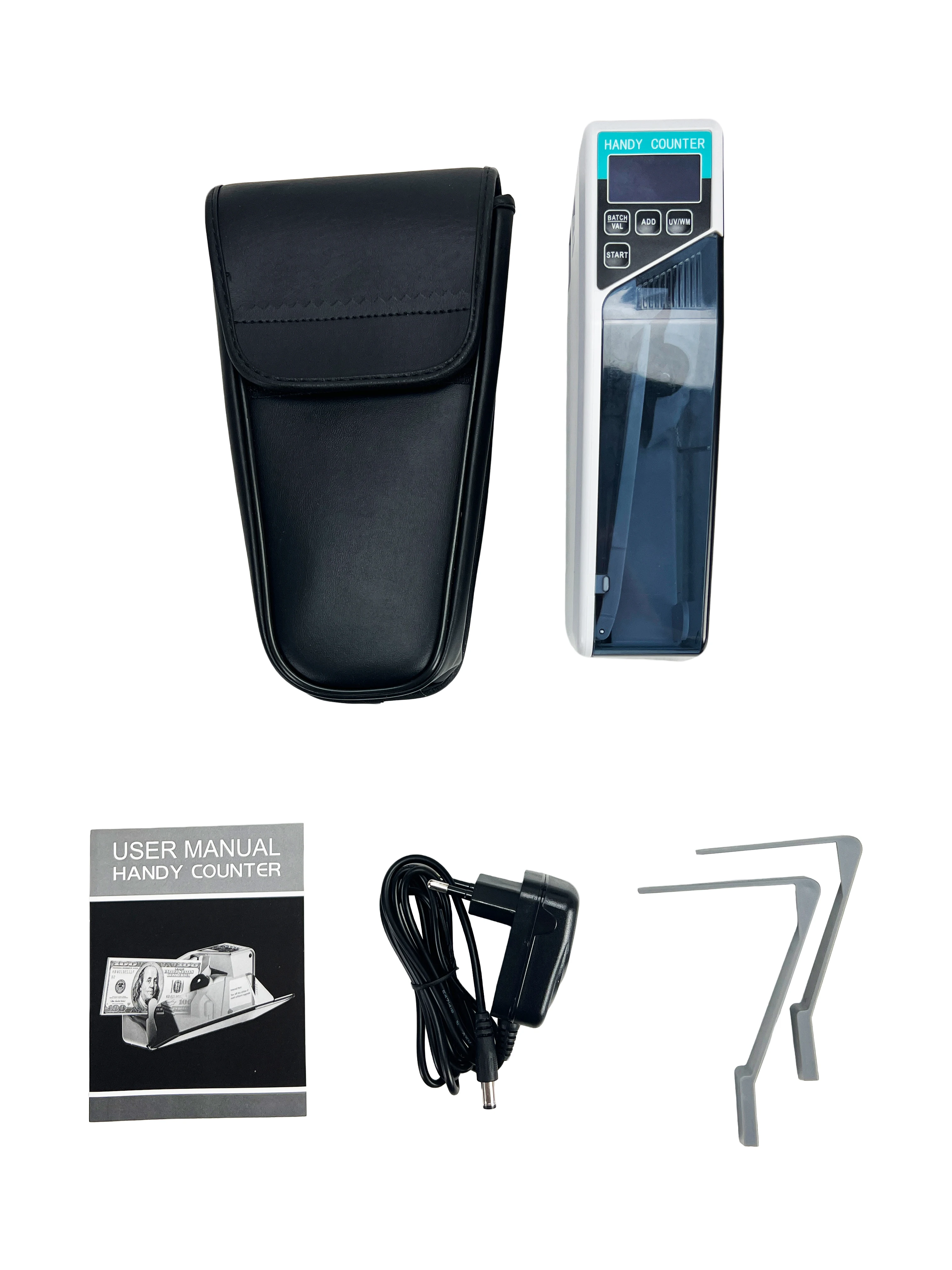 V40 Portable Money Counting Machine Multi Currency Bill Counter with LED Display UV Light