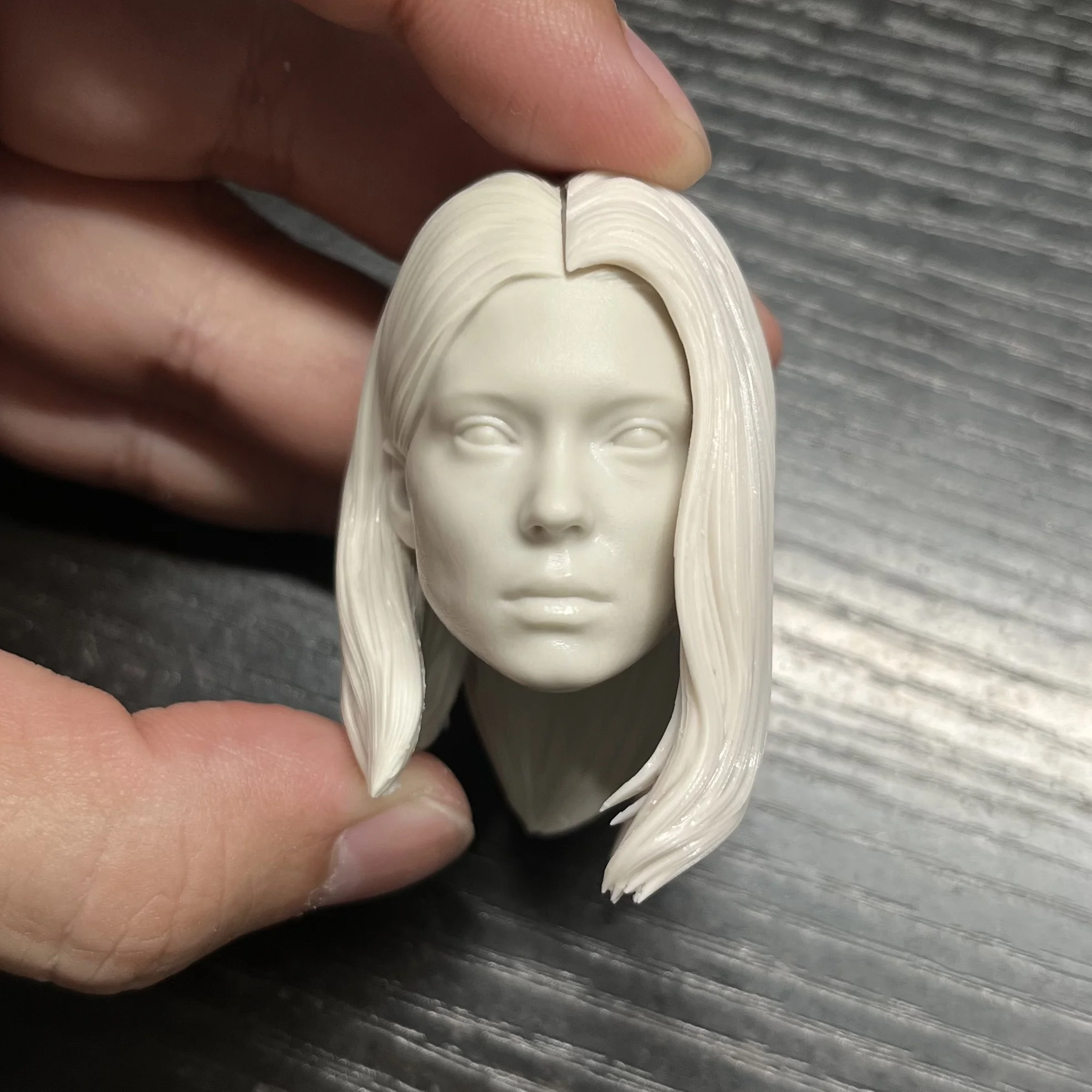 

1/6 Unpainted Movie Female Agent Head Carving Sculpt Fit 12inches Figure Doll