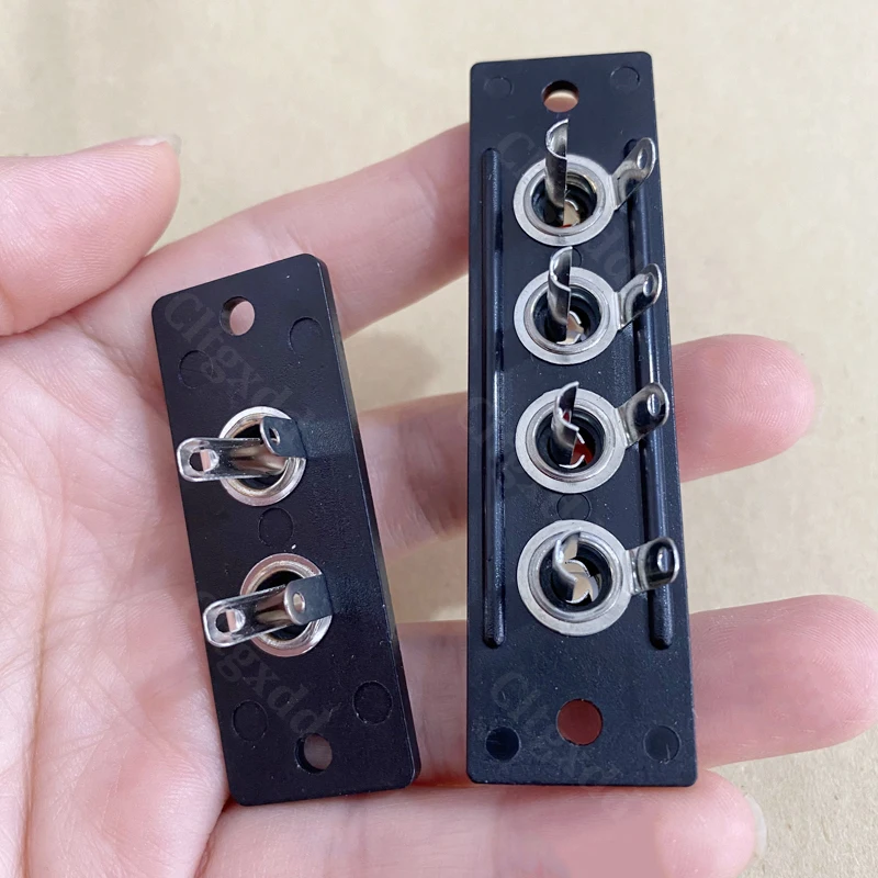 1 Stück 2/4-Port RCA-Buchse, Panelmontage, Audio-Anschlussplatine, AV-Lotus-Stecker, Chassis-Eingangsanschluss für Verstärker, Lautsprecher, DIY – Detail 8