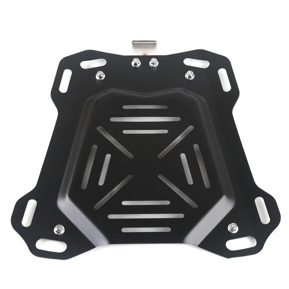 1Pc 45L 55L 65L  Motorcycle Top Rear Luggage Box Bracket Plate Trunk Boot Quick Release Base Plate Shelf Holder CNC Aluminum