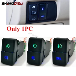 1PC Car LED Light BSM DRL Parking Radar Power Fog Lights Switch Dual Key Button for Honda CRV Odyssey Civic Fit 2008 - 2013