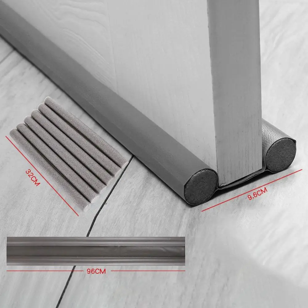 Double-sided Door Bottom Sealing Strip Dustproof Anti-Cold Under Door Draft Stopper Upgraded Thicker Gap Blocking Seal Strip