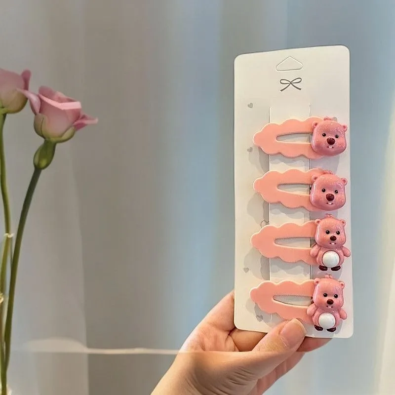 Cute Loopy Beaver Hair Clips Ins Cartoon Hair Accessories Sweet Girls Bangs Side BB Clips Duckbill Clips Fashion Hair Barrettes