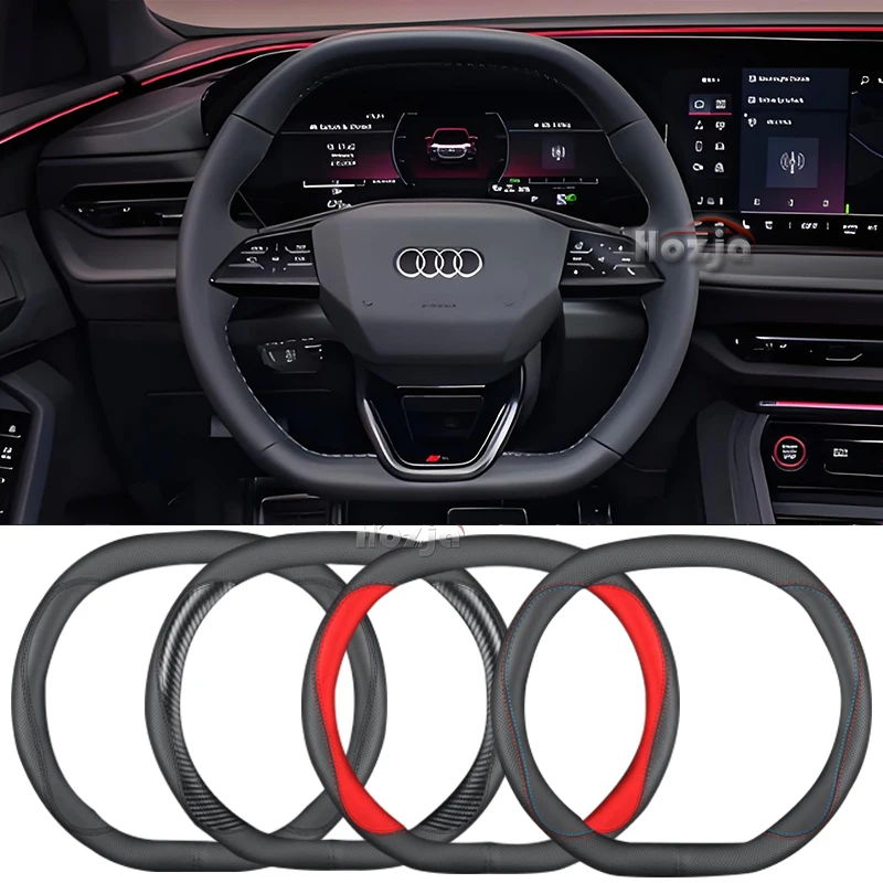 

Leather Car Steering Wheel Cover for Audi A3 2025 Non-slip Auto Interior Accessories