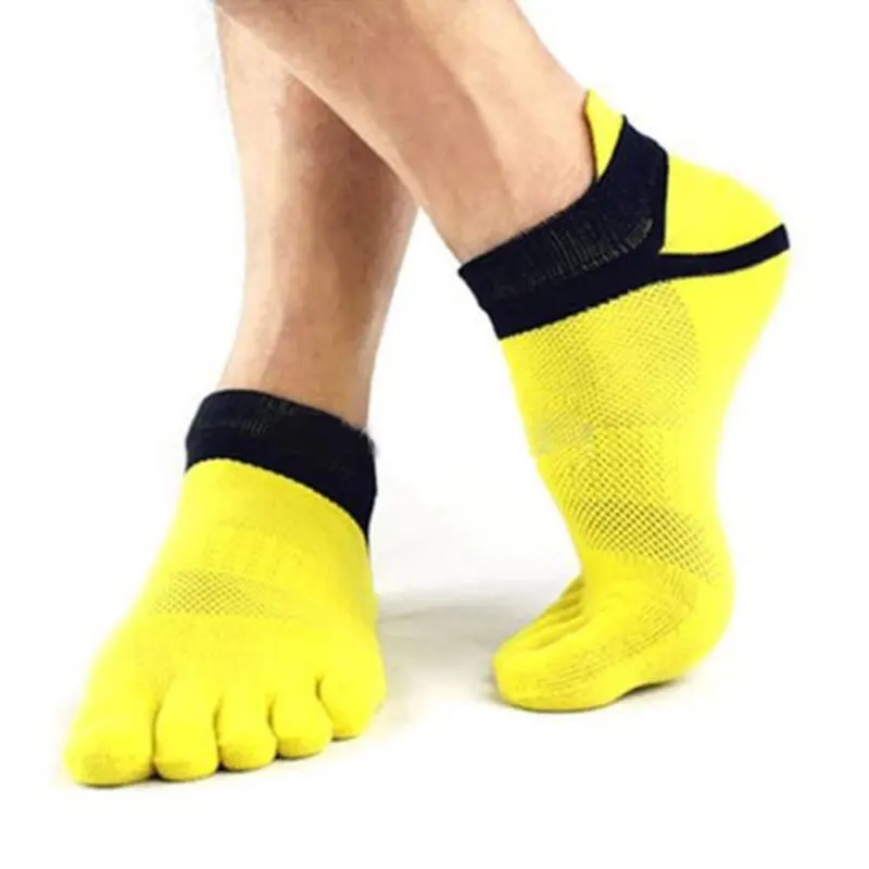 Sports Five Finger Socks Adults Breathable Cotton Ankle Socks Non-Slip Comfortable Running Cycling Camping Socks With Toes