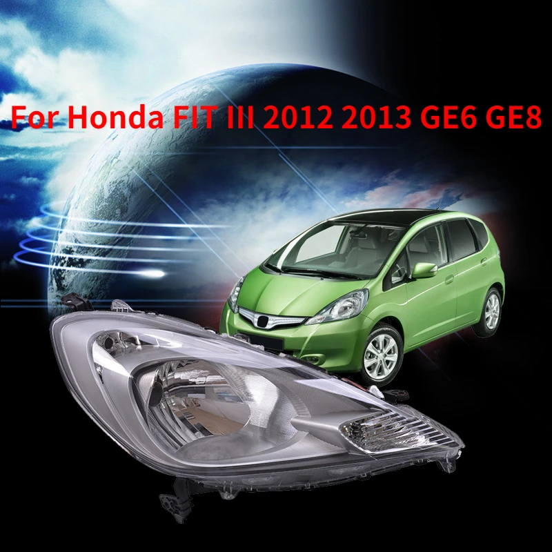 

Kamshing For Honda FIT III 2012 2013 GE6 GE8 Front Headlight Headlamp Head Lamp Front Light 33150-TF0-H51 33100-TF0-H51