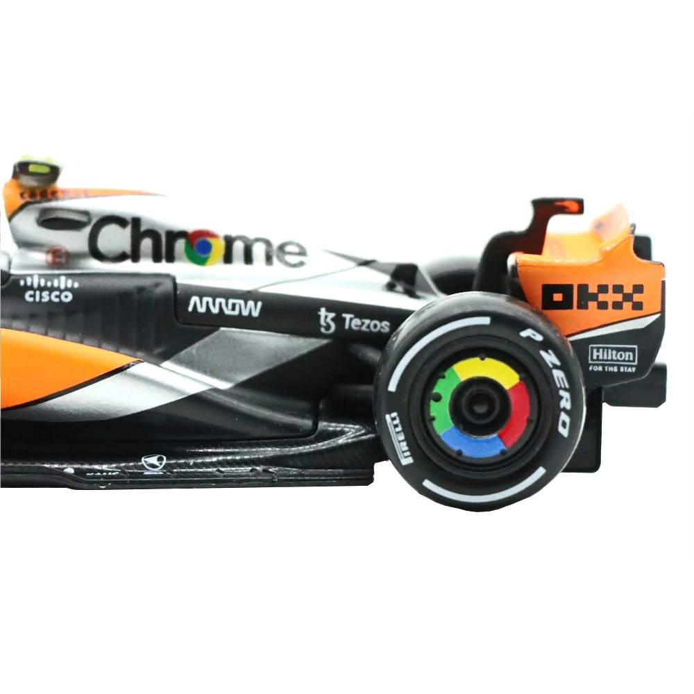 Bburago-colección de coches McLaren F1, 1/43, 2023, Team Mclaren, Racing #4, #81 Lando, Oscar Alloy Diecast F1, juguetes de regalo