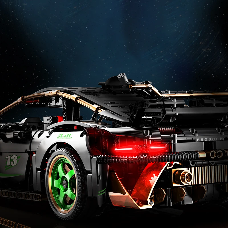 Racing Model Building Blocks Technology 1:10 DIY Supercar building blocks Puzzle Toys for Children Adult Gift (1880+ pellets)
