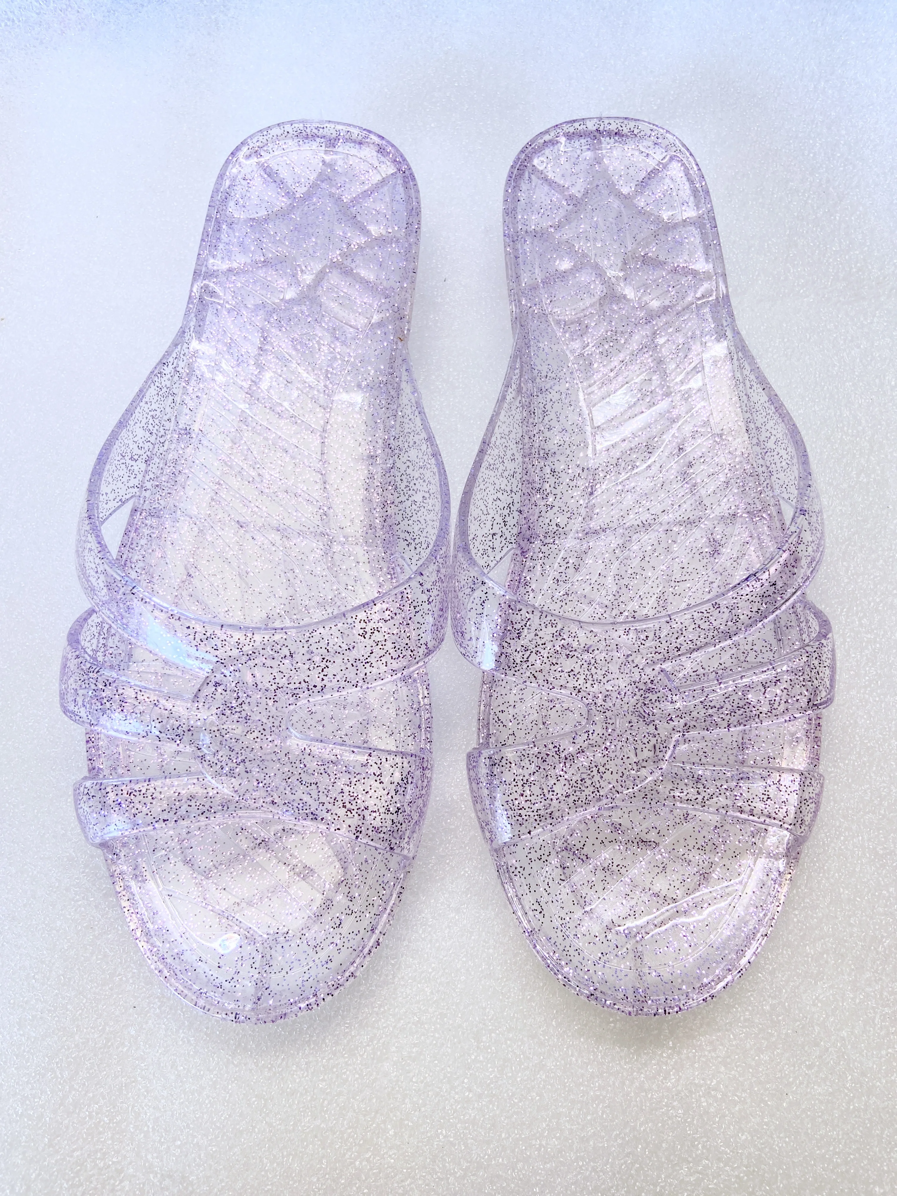 Crystal slippers home sandals non-slip bathing flats shoes soft rubber shoes blingbling