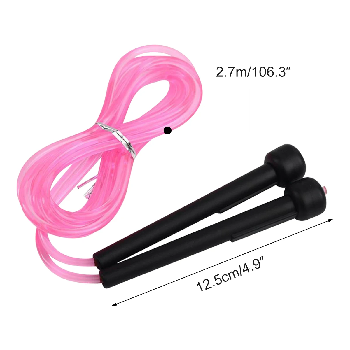 Skipping Rope Student S.A.T.C.E. Professional Speed Skipping Rope PVC Crystal Soft Rubber Rope Nylon Skipping Rope