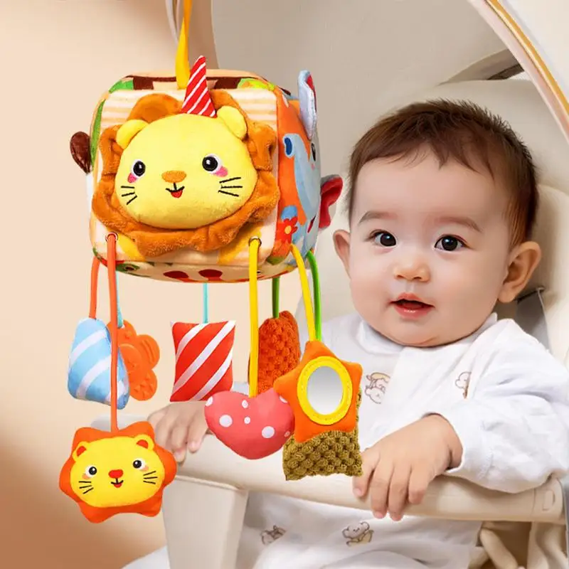 รถที่นั่ง Dangling Bell สีสันรถเข็นเด็กของเล่นที่ถอดออกได้อุปกรณ์เสริมแบบพกพาตุ๊กตา Plush ตุ๊กตาสําหรับ Home Travel