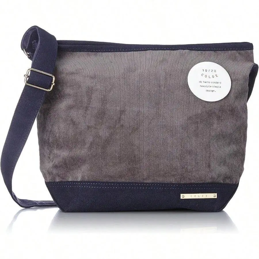 

Corduroy Crossbody Bag With Adjustable Strap Solid Color Minimalist Design