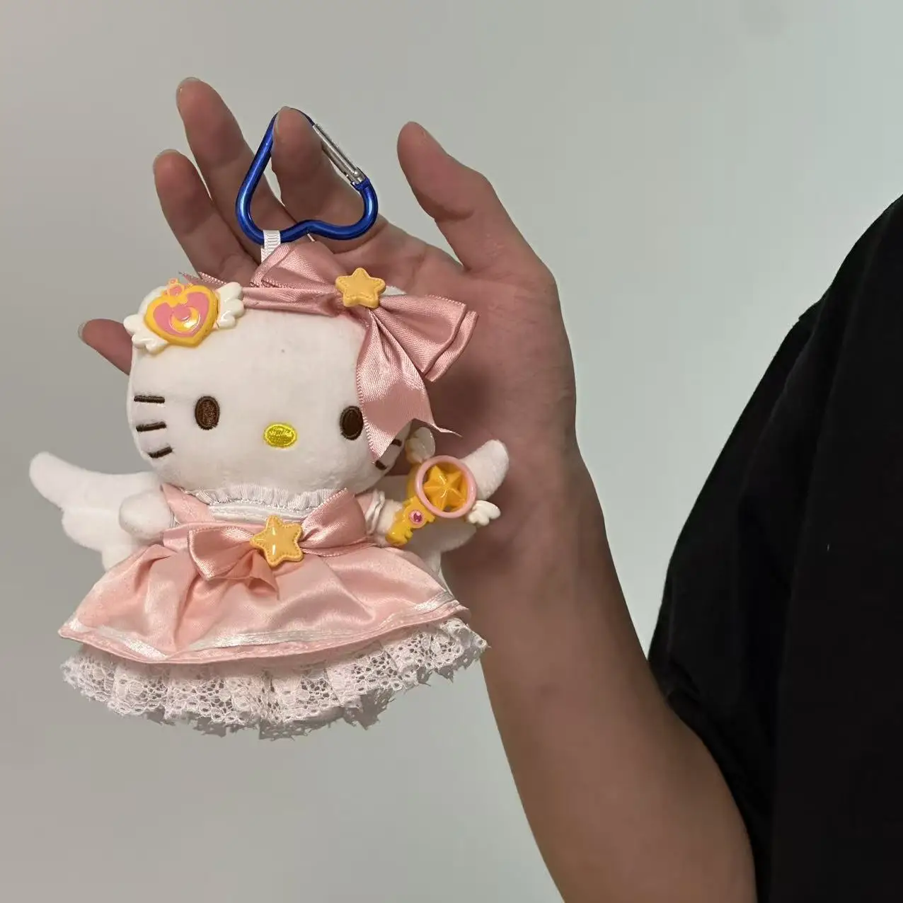 

Розовый девчачий брелок Hello Kitty KT с мультяшным рюкзаком и подвеской для девочек, подарок на Рождество и день рождения