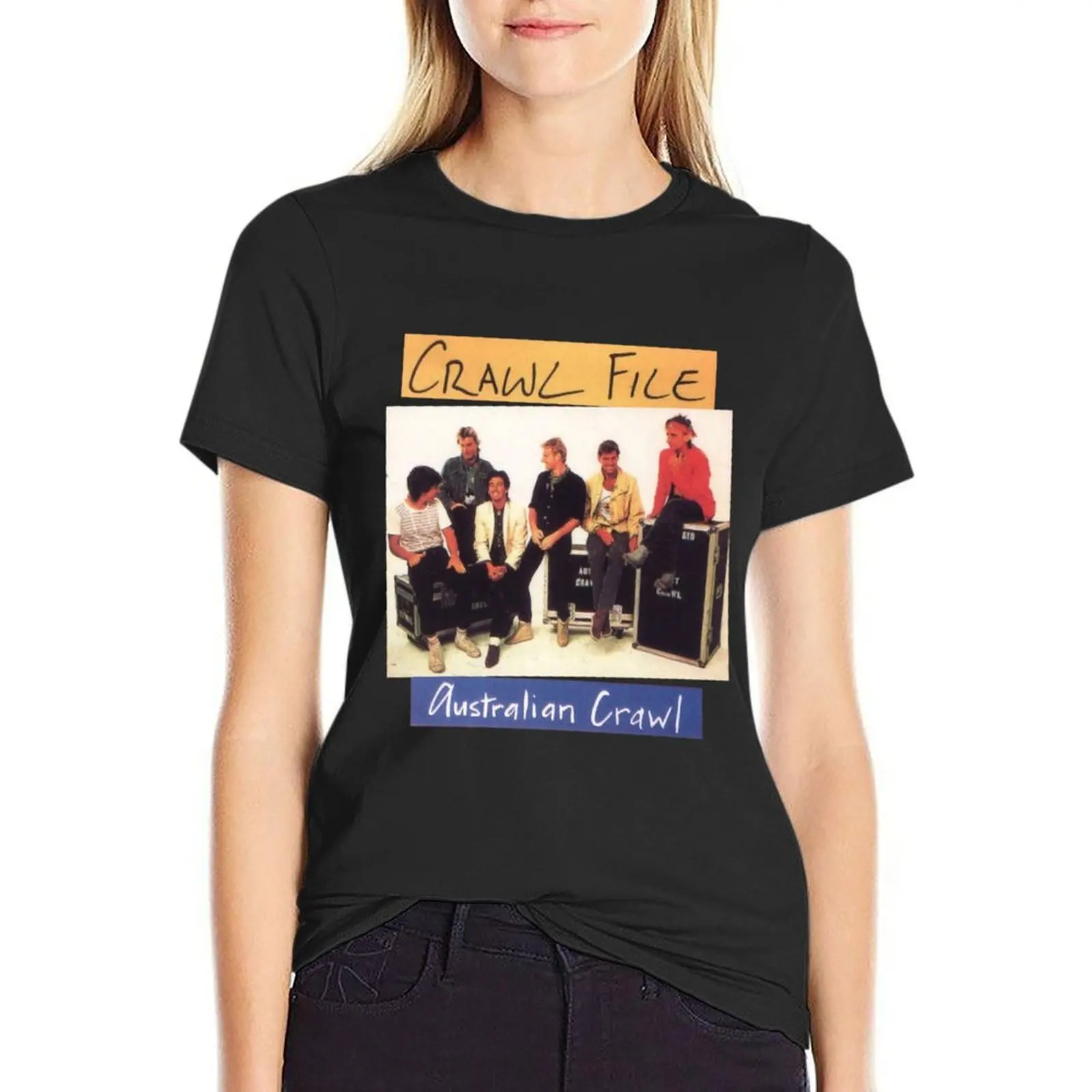 

AUSTRALIAN CRAWL BAND T-Shirt Blouse anime clothes Woman clothes