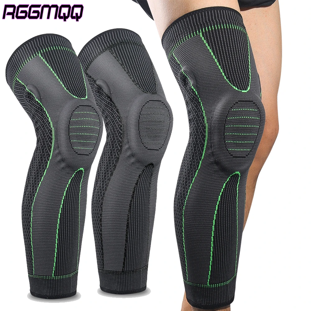 

1/2 шт. компрессионные рукава для ног с гелем-пателлой и стабилизаторами — артрит и варикозное расширение вен — поддержка футбола/велосипеда — мужчины и женщины