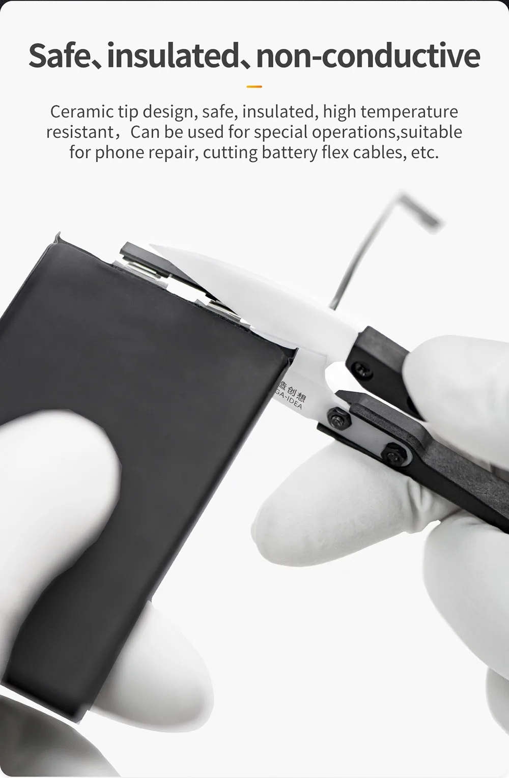 Battery Adhesive Roller For iPhone Battery BMS Flex Transplantation Battery Cell Transfer Ceramic Scissors Roller Repair Tools