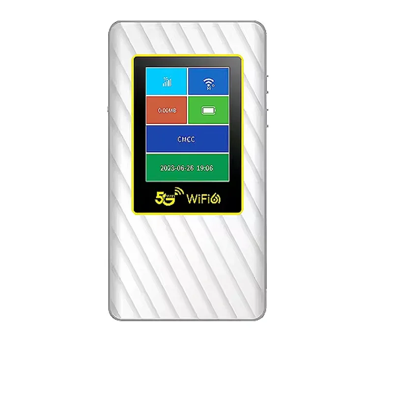 

MiFi Sub6G 2.77Gbps Portable WiFi 5000mAh 5G WiFi6 4G LTE Cat18 1.2Gbps Dual-Band Mobile Hotspot With Sim Card