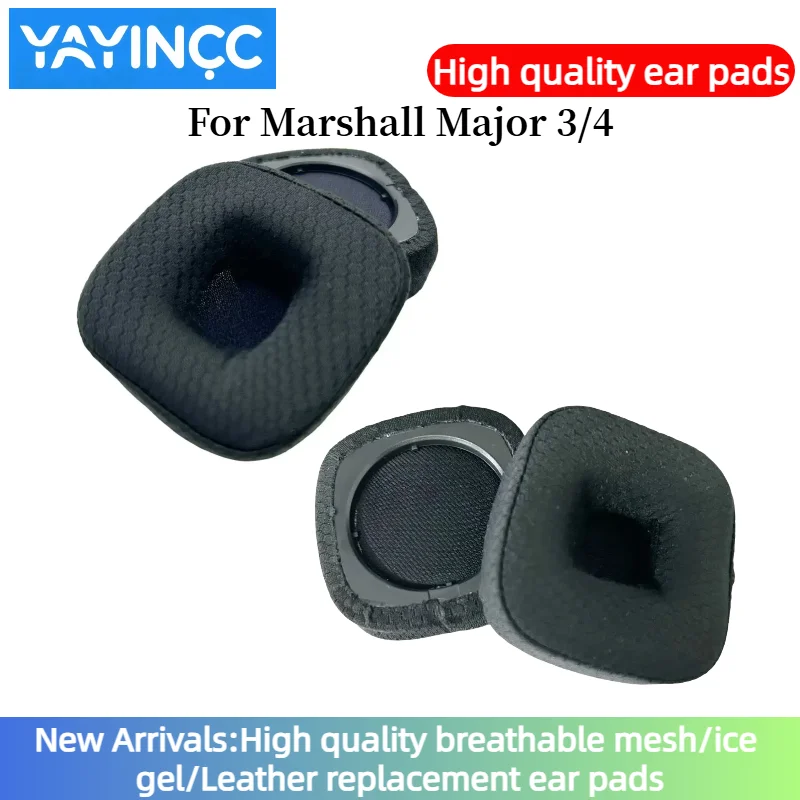 

1 Pair Replacement Breathable football net Foam Ear Pads Pillow Cushion Cover For Marshall Major 3/4 Headphone repair parts