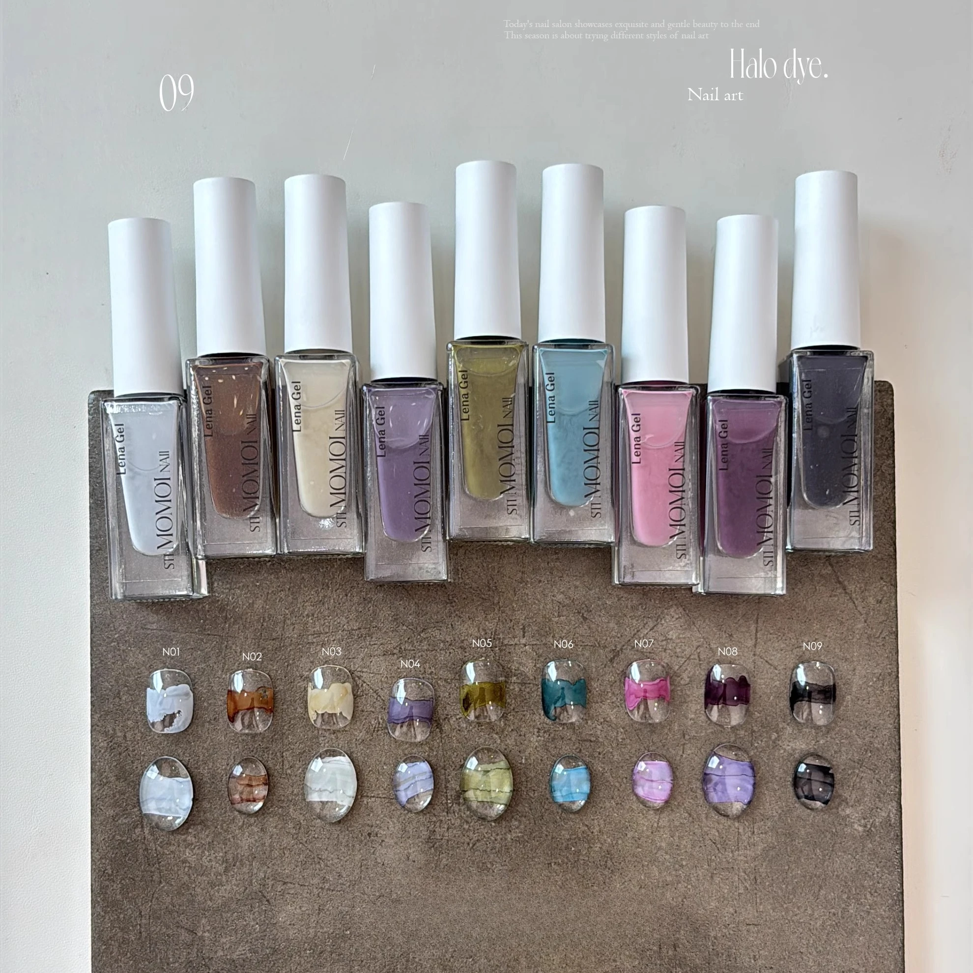 

Watercolor Ink Blooming Gel Nail Polish 9 Colors Smoke Effect Blossom Gel Varnishes for Manicure Nail Art Gel Lacquer 7ml