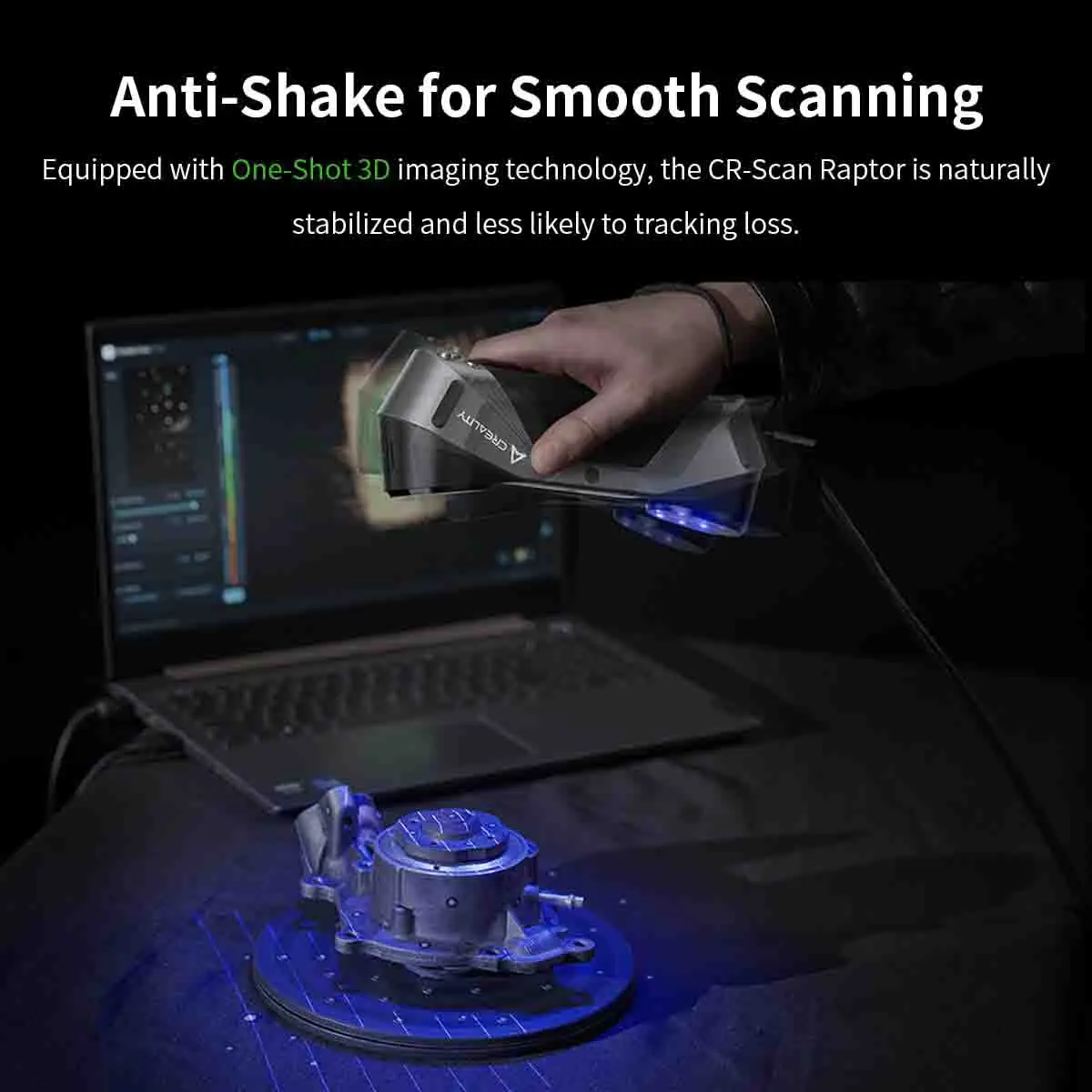 Creality Raptor Pro CR-Scan Raptor CR-Scan Otter Lite 3D Scanners Blue Laser Line/NIR High Accuracy 24Bit Full-Colo Scanning