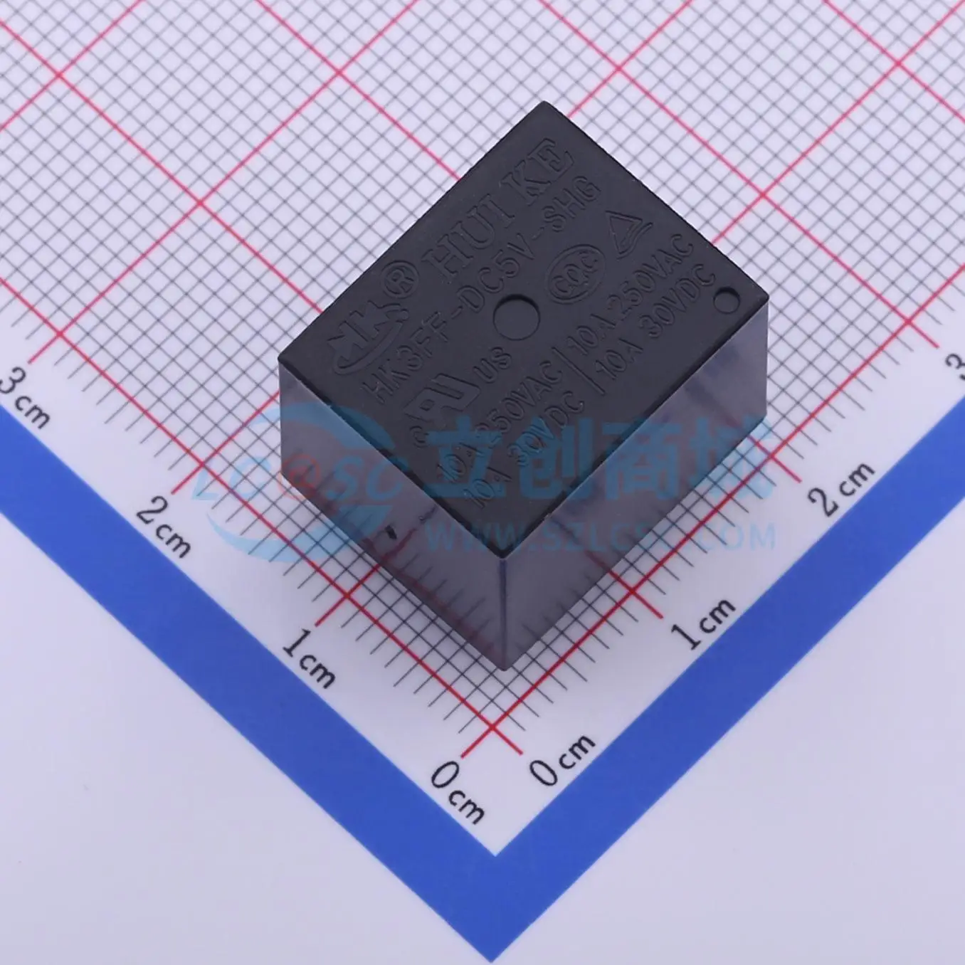 64pcs HK3FF-DC5V-SHG 5V 19x15.5mm SPDT Power Relay PCB Electronic Switch