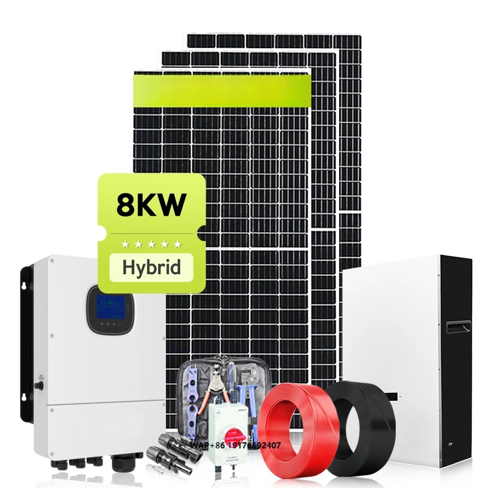 8kw off Grid Solar Storage System Completed Set for Home High Efficiency With Battery