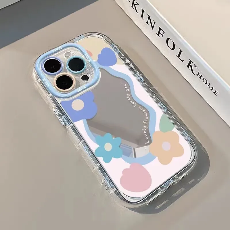 Koreanisches Paar-Herzen Air Cushion Spiegel Handyhülle für iPhone 17 15 14 16 Pro Max 13 12 11 Pro XR XS 7 8 Plus 17Air Cat Cover – Detail 7