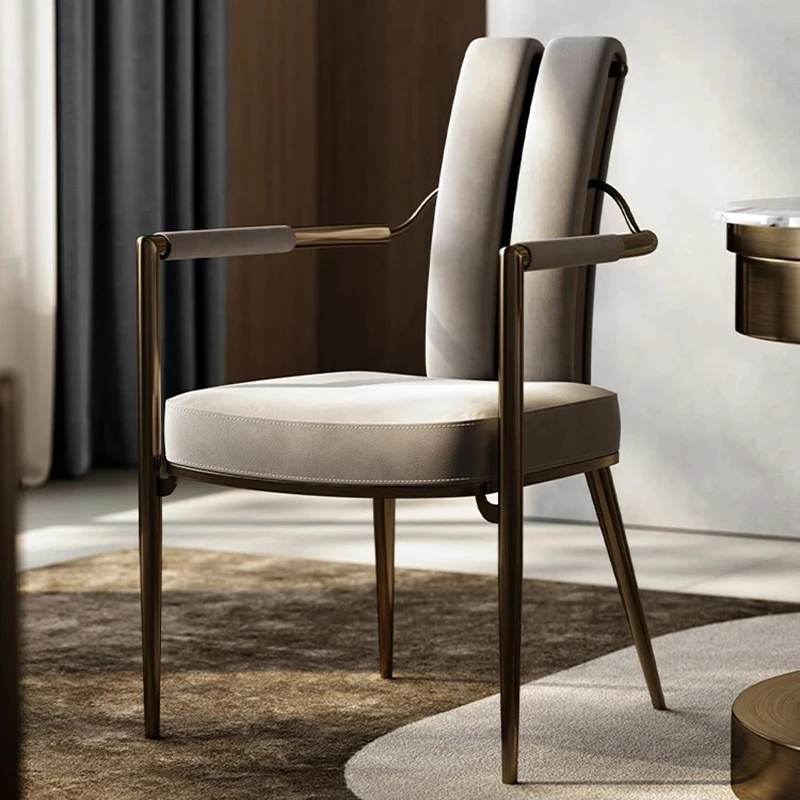 

Minimalist Modern Dining Chairs Vanity Restaurant Comfortable Designer Dining Chairs Leather Gaming Muebles Terrace Furniture