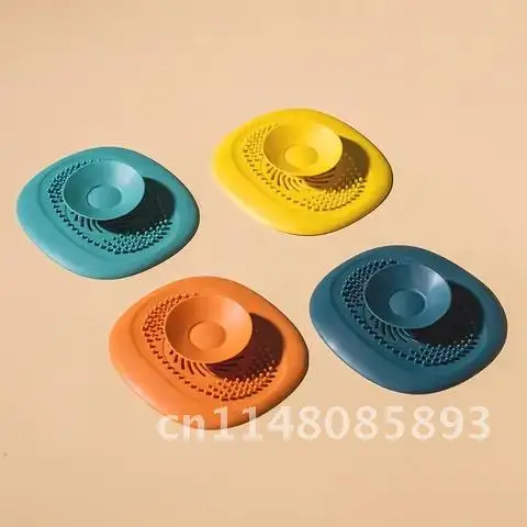 Silicone Sink Drain Strainer Hair Catchers Rubber Shower Bathtub Floor Filter Water Stopper Bathroom Accessories Deodorant Plug