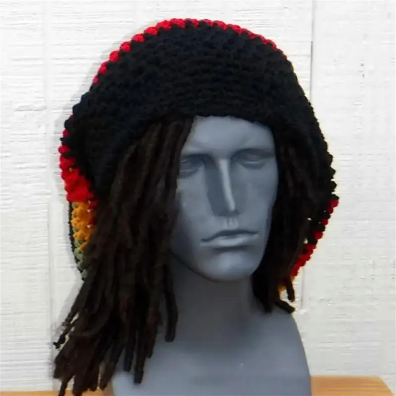 

P88A Baggy Slouchy Skull Hat knit Hat Knit Slouchy Hat Skullies Bonnet hat Warm Chunky Cable Knit Hat