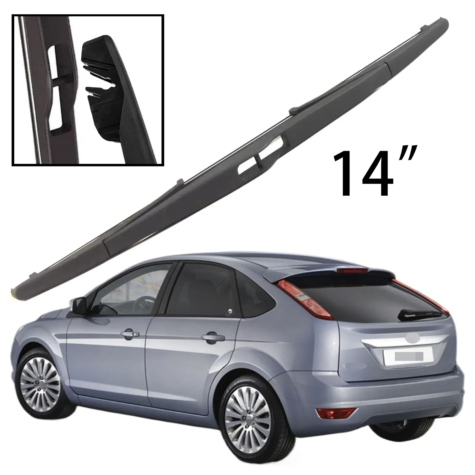 

14" Rear Windshield Windscreen Washer Wiper Blade For Ford Focus 2 Hatchback MK2 2004-2011 Car Accessories Accsesories