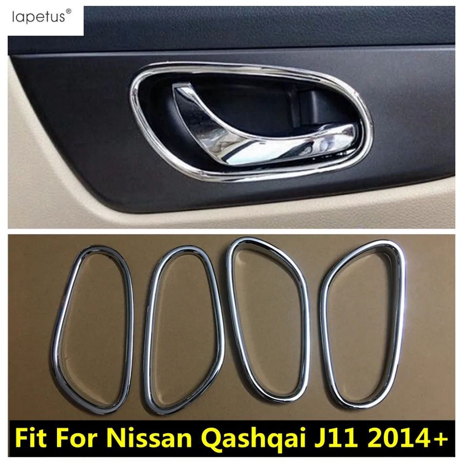 

Car Inner Door Armrest Handle Bowl Frame Decoration Cover Trim For Nissan Qashqai J11 2014 - 2020 ABS Matte Accessories Interior