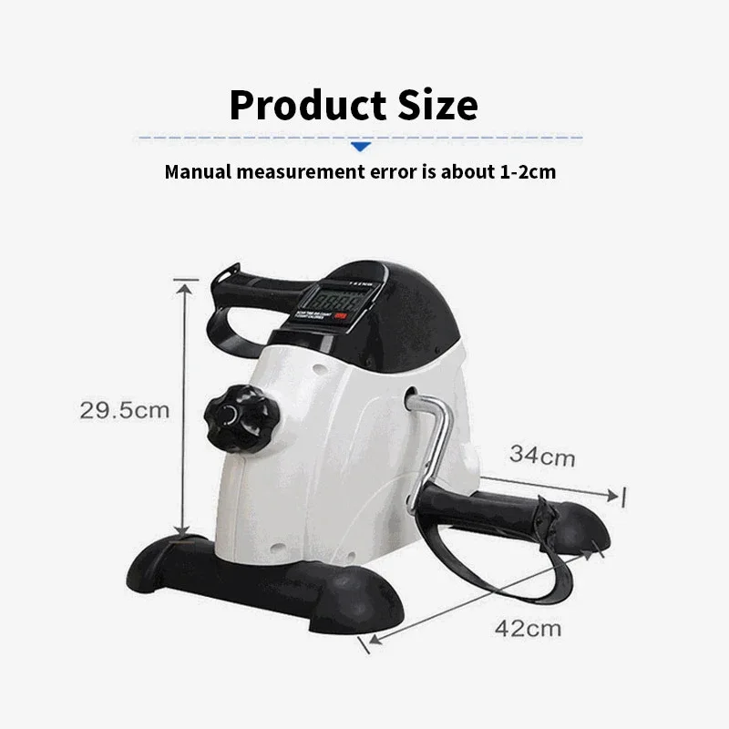 Home Mini Bike LCD Monitor Leg Trainer Rehabilitation Machine Stepping Fitness Weight Loss Weight Loss Indoor Bicycle