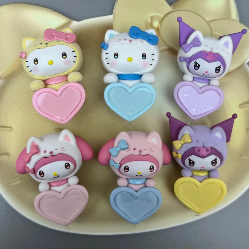 

Kt Kuromi My Melody Guardian Miao Miao Papa Series Blind Box Trendy Cute Toys for Desktop Decorations Christmas Gifts in Stock